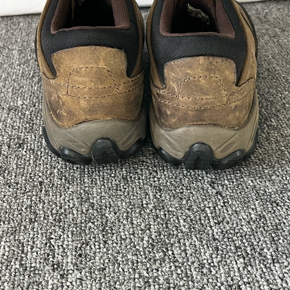 Merrell Quartz Women’s 7 Brown Leather Hiking Shoes Vibram OrthoLite Comfort - Picture 6 of 11